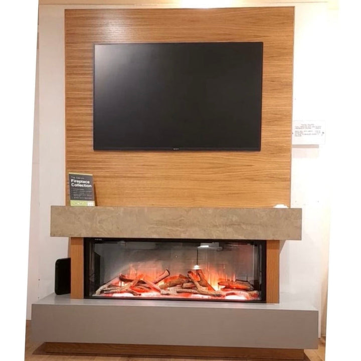 OER Tivoli Media Wall with Electric Fireplace