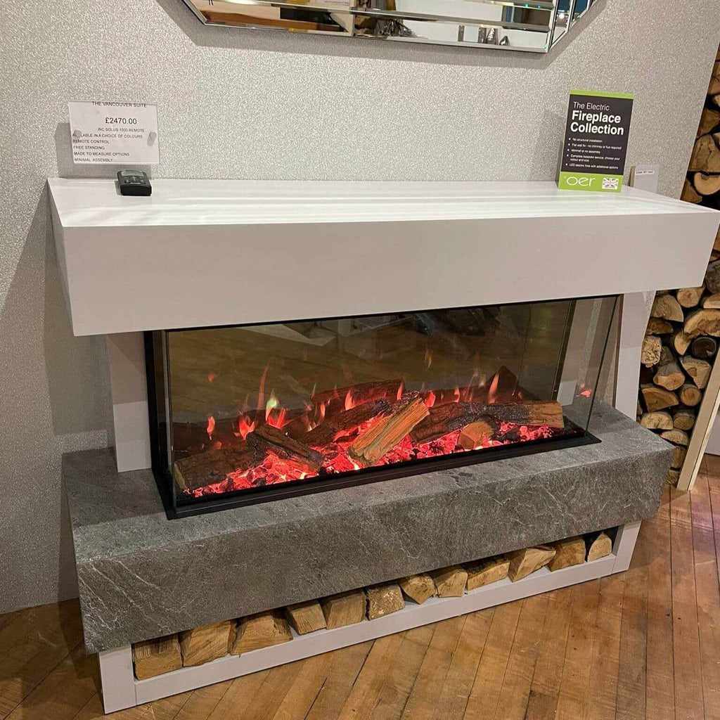 OER Vancouver Electric Fireplace Suite - VS150 Fire