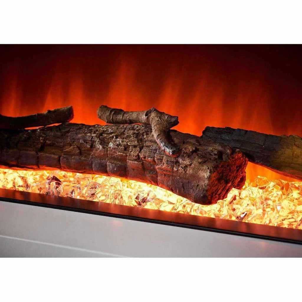 Spectrum Series 72 Inch 3 Sided Panoramic HD+ Media Wall Electric Fire ...