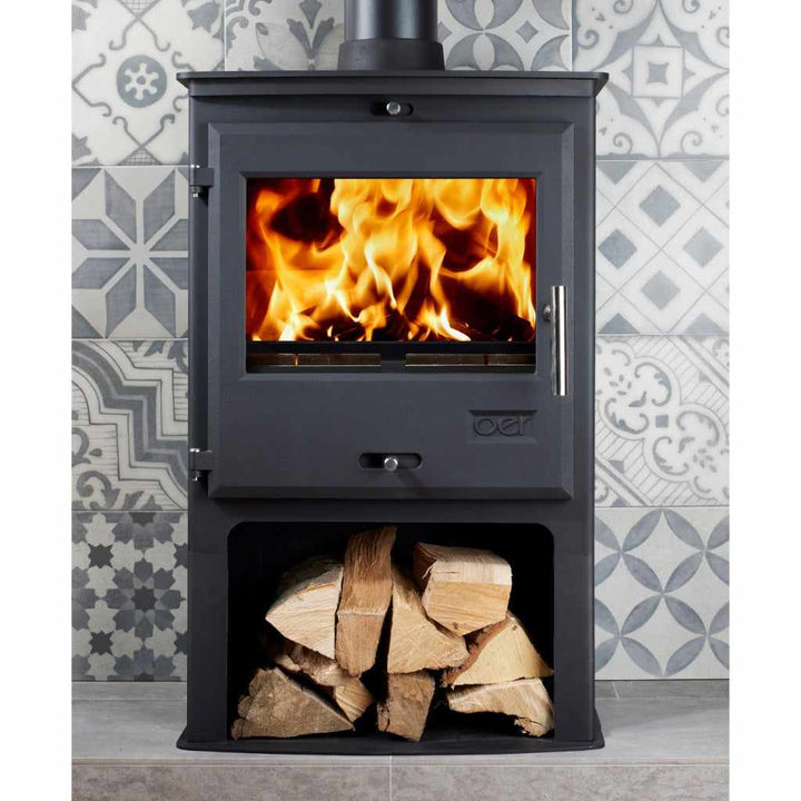 OER 8 DEFRA Approved MultiFuel Wood Burning Stove | Log Burner